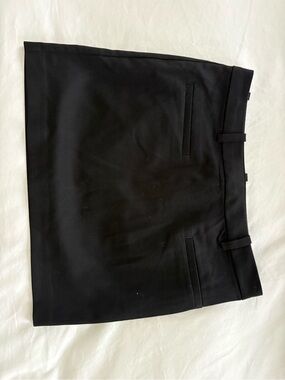 Divided Black Mini Skirt